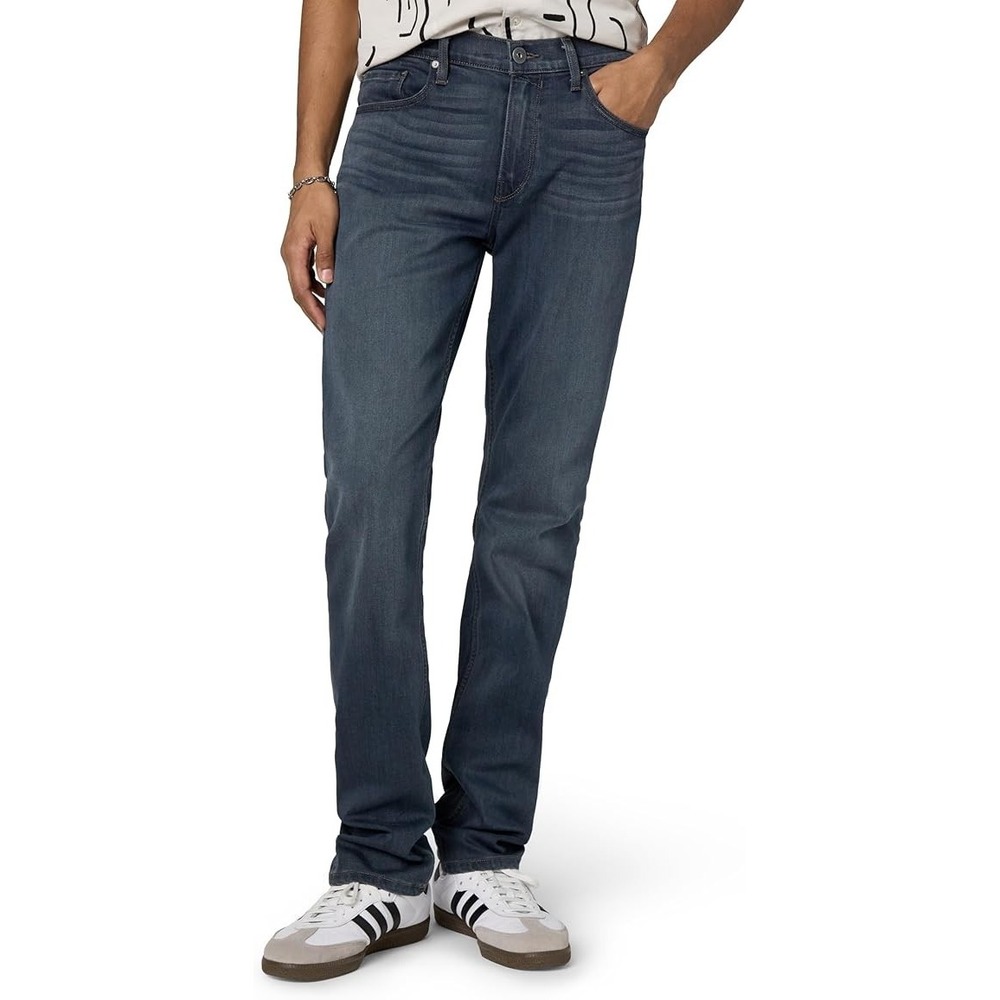 Paige Mens Federal Slim Straight Jeans Sz 30 Blue Denim Josh Wash Stretch Ankle